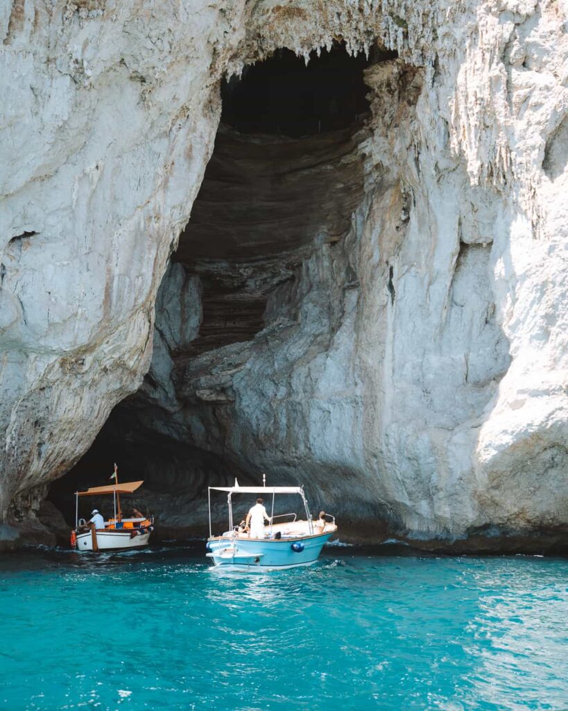 Boat trip on the Island of Capri