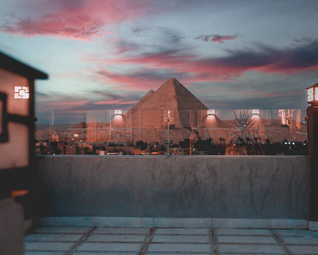 Pyramids view rooftop hotels