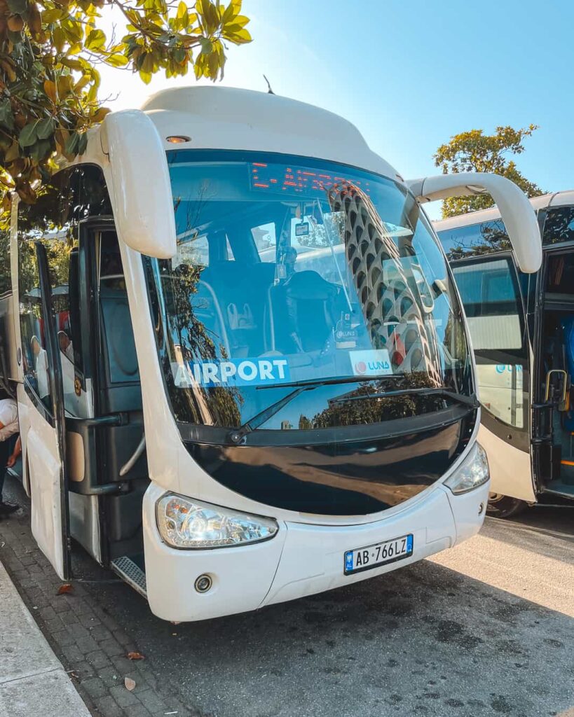 Tirana Airport to City Center by Bus