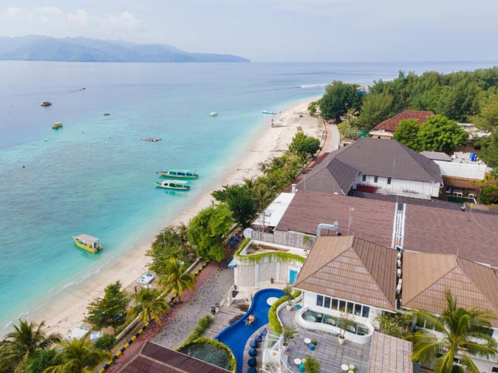 Where to stay in Gili Trawangan near the harbor
