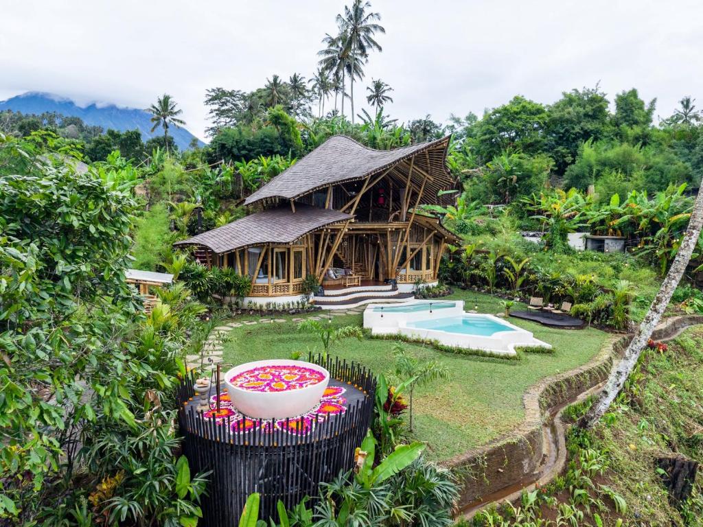 Luxury bamboo houses in Bali